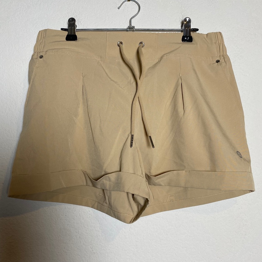 Mondetta Outdoor Project Tie Front Short M Nomad Tan Womens Gorpcore Hiking New